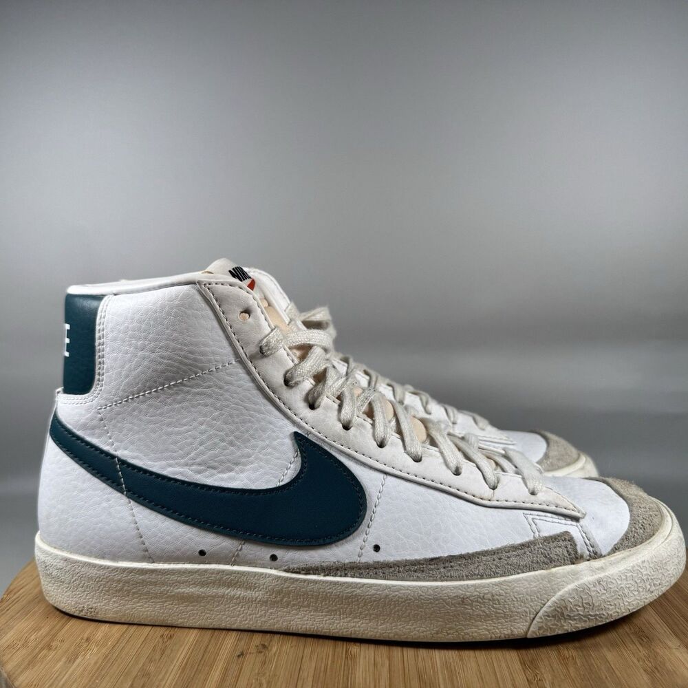 Nike Blazer Mid 77 ‘White Dark Teal Green’ Size 9 Mens High Top Sneakers